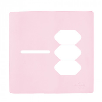 Placa p/ 1 Interruptor + 3 Tomada 4x4 - Novara Pétala